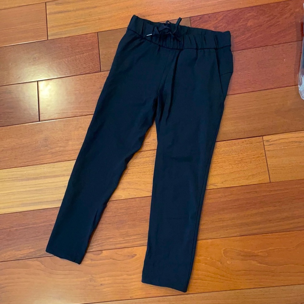 Women’s Athletic Casual Crop 7/8 Pants Black Size XS